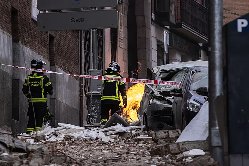 Four Killed As Gas Explosion Rips Through Madrid Building