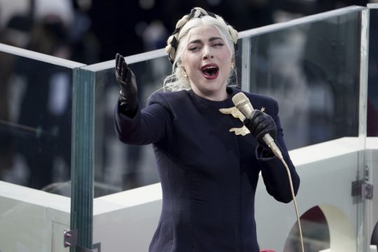 With Passion And Fashion, Lady Gaga Delivers Powerful Anthem At Inauguration