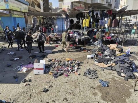 Twin Suicide Bombings Rip Through Market In Central Baghdad