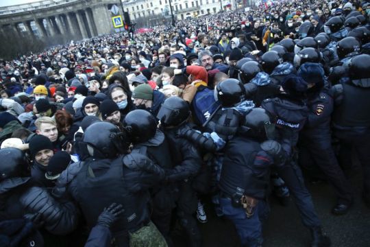 More Than 2,600 Arrested As Protesters Across Russia Demand Navalny’s Release