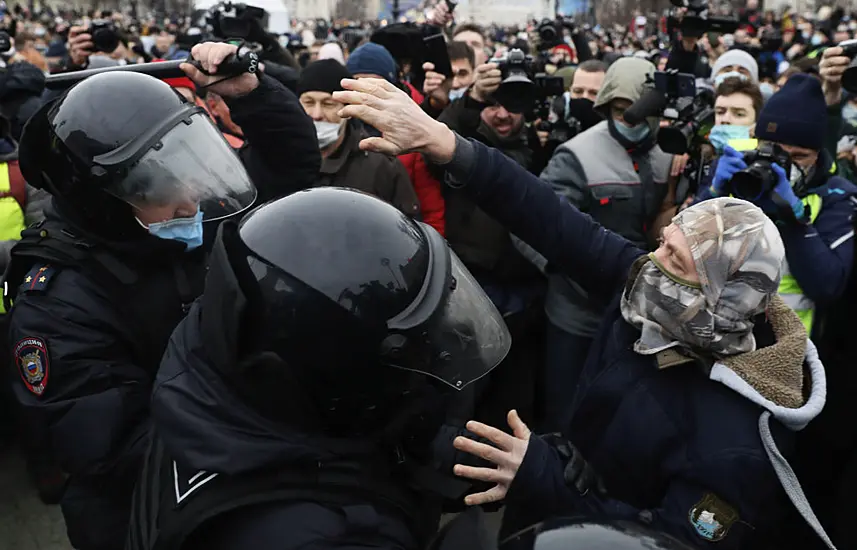 In Pictures: Fury In Cities Across Russia Over Opposition Leader’s Arrest