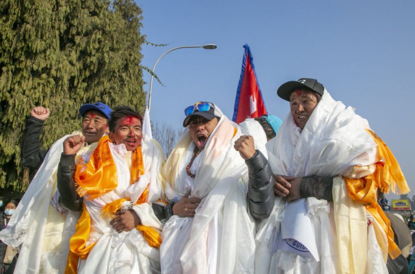 Hero’s Welcome For Nepal Team That Scaled K2 As They Arrive Home