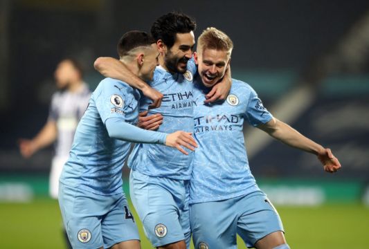 Manchester City Move Top Of The Premier League After West Brom Rout