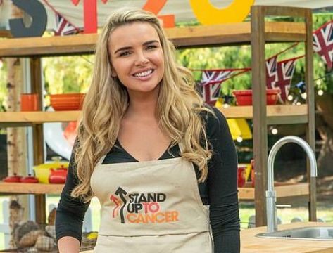 Nadine Coyle Working With Flour On Great Celebrity Bake Off
