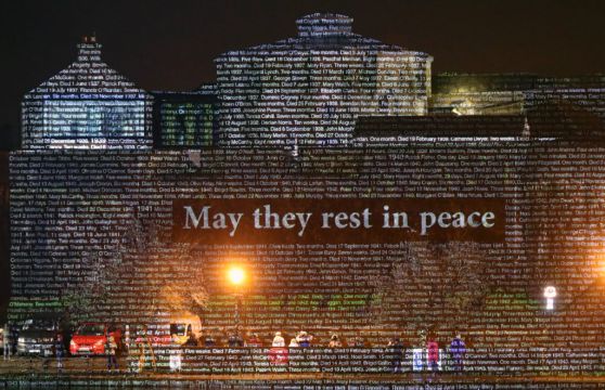 Buildings Across Ireland Lit Up In Honour Of Mother And Baby Home Survivors