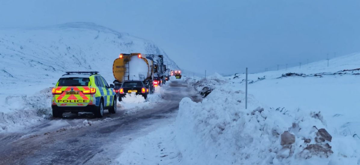 Drivers Rescued From Vehicles Stranded In Two-Metre Snow Drifts In Uk