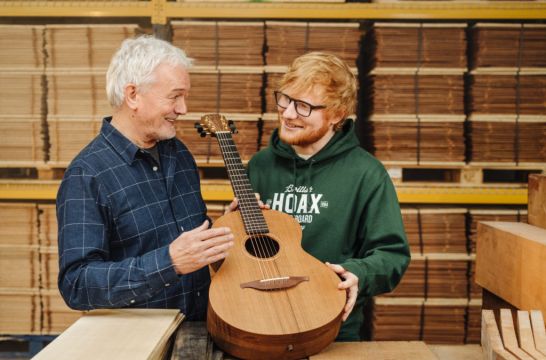 Ed Sheeran Makes Rare Appearance To Announce Irish Guitar Giveaway