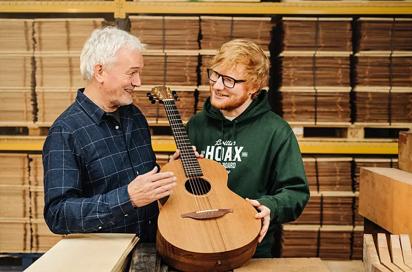 Ed Sheeran Makes Rare Appearance To Announce Irish Guitar Giveaway