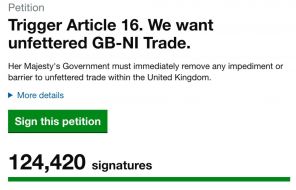 Brexit: Dup Protocol Petition Passes 120,000 Signatures