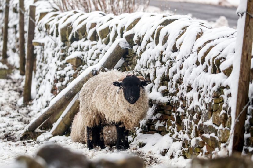 Heavy Snow And Strong Winds Hit Parts Of Britain
