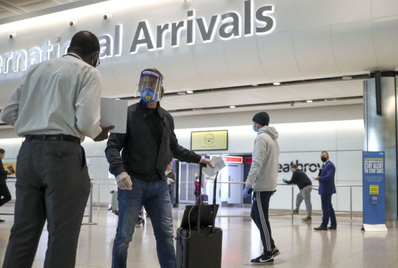 All Travellers To The Uk To Take Two Covid Tests While They Quarantine