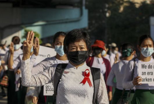 Police In Myanmar Crack Down On Crowds Defying Protest Ban