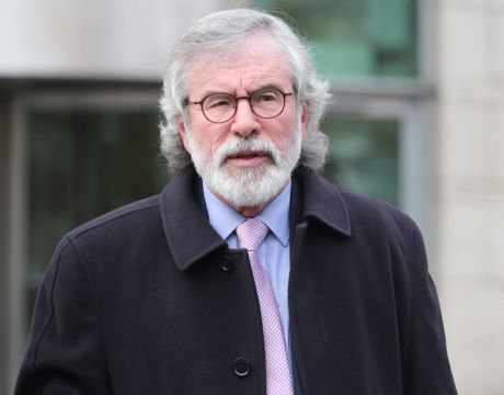 Complaint Lodged Over Threat To Gerry Adams On Banner At Belfast City Hall