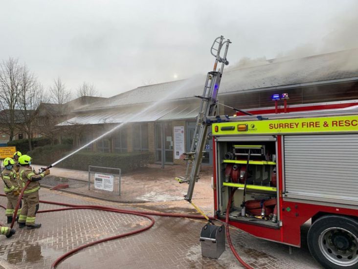 Fire Breaks Out At Covid Vaccination Centre In England