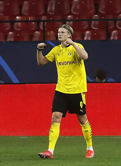 Haaland Goals Send Dortmund Past Sevilla Into Last Eight