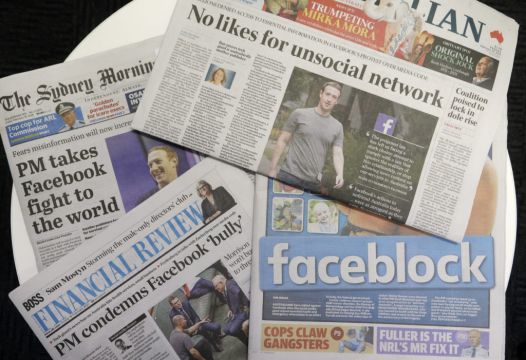 Australian Pm Urges Facebook To Lift News Blockade