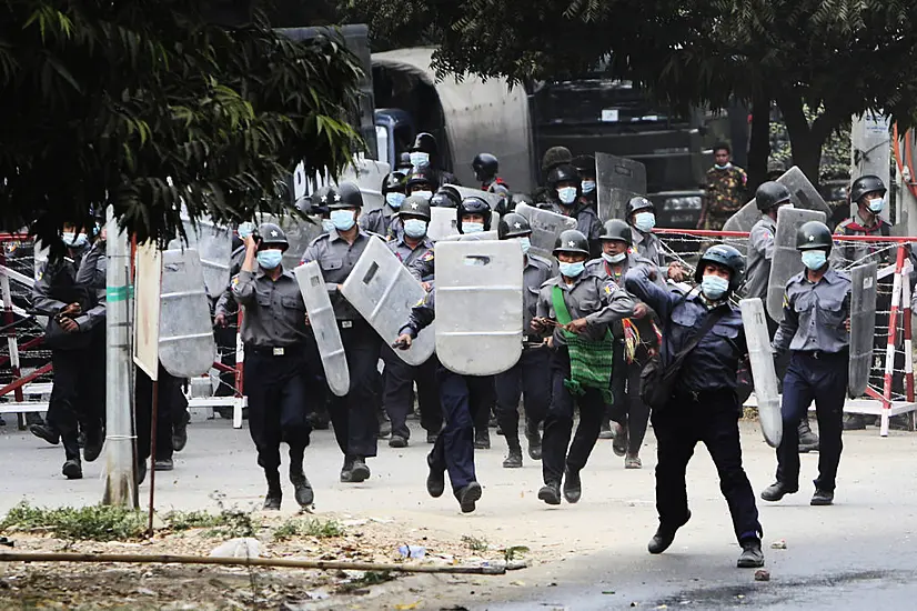 Two Myanmar Protesters ‘Shot Dead By Riot Police’