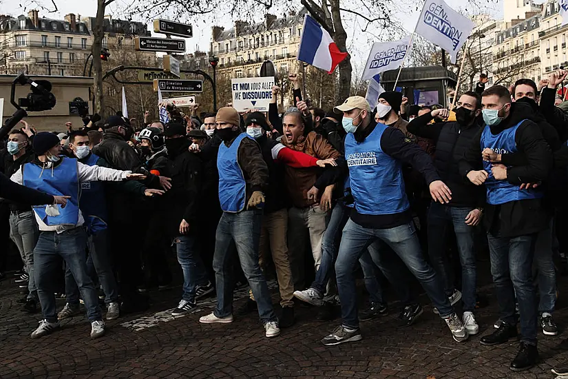 Protesters Oppose Move To Disband French Anti-Migrant Group