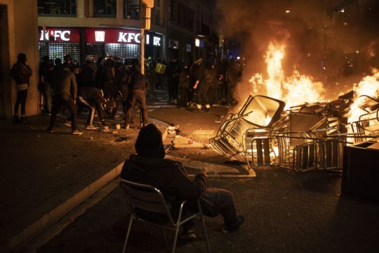 Clashes Break Out On Fifth Night Of Protests Over Rapper Imprisonment