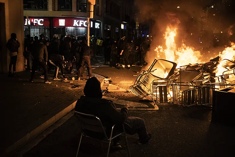 Clashes Break Out On Fifth Night Of Protests Over Rapper Imprisonment