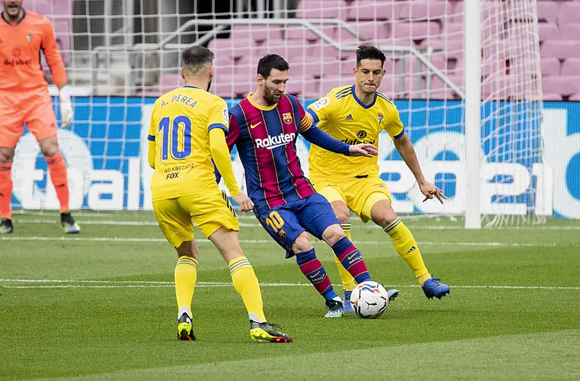 Cadiz Hold Barcelona On Lionel Messi’s Record-Breaking 506Th Laliga Appearance