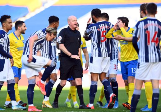 Referee Lee Mason Criticised As Brighton Are Denied Equaliser At West Brom