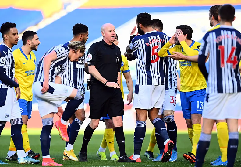 Referee Lee Mason Criticised As Brighton Are Denied Equaliser At West Brom