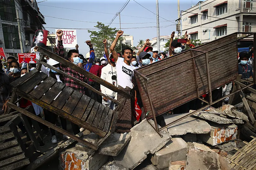 Police In Myanmar Intensify Use Of Force At Anti-Coup Protests