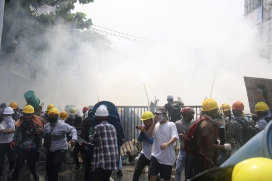 Myanmar Protesters Return To Streets As Crackdown Continues