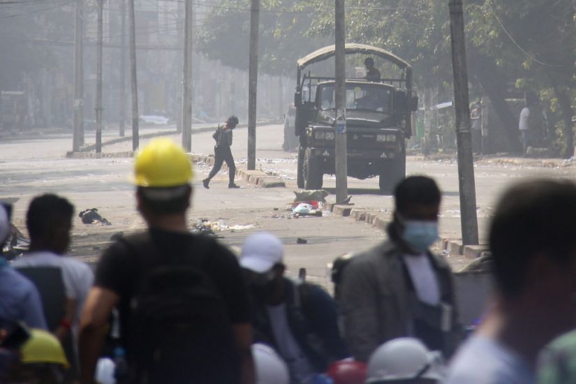 Myanmar Police Fire Tear Gas And Rubber Bullets As Standoff Intensifies