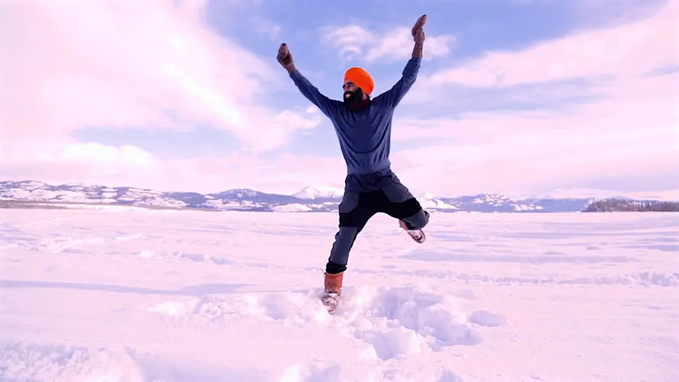 Yukon Man Shares Delight In Covid Vaccine By Bhangra Dancing On Frozen Lake