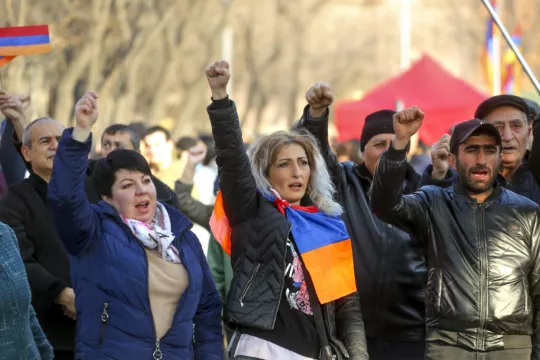 Thousands In New Rally To Demand Armenian Prime Minister’s Resignation