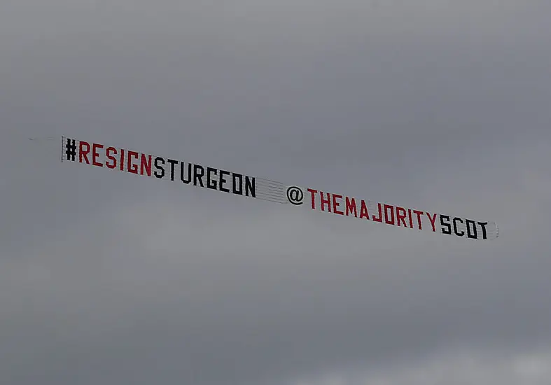 Plane Trailing ‘Resign Sturgeon’ Banner Flies Over Scotland In Stunt