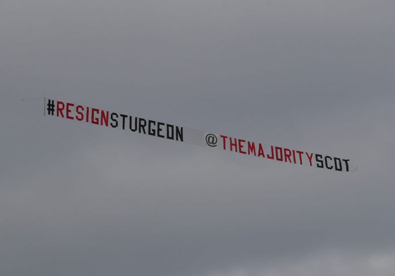 Plane Trailing ‘Resign Sturgeon’ Banner Flies Over Scotland In Stunt