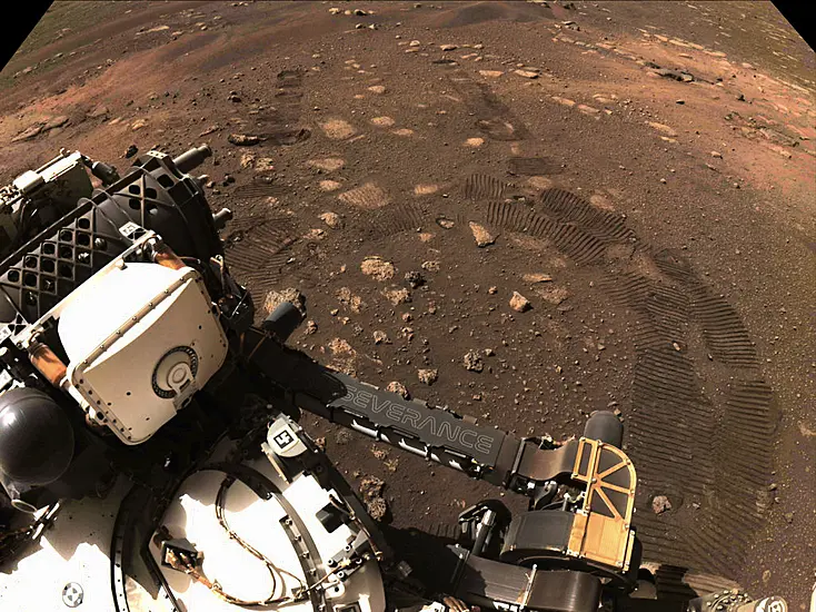 Nasa’s New Mars Rover Hits The Dusty Red Road In First Trip