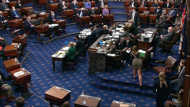 Biden And Democrats Prevail As Us Senate Approves Covid Relief Bill
