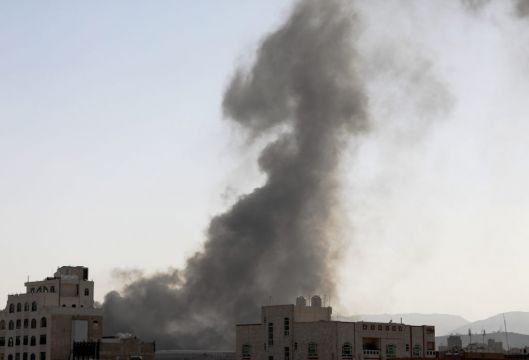 Saudi-Led Coalition Strikes Yemen’s Rebel-Held Capital