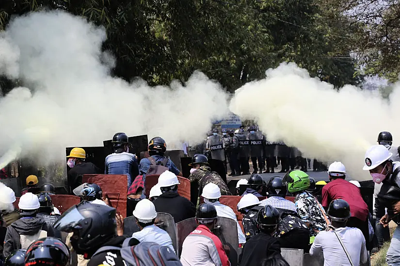 Myanmar Protesters Defy Curfew As Media Outlets Ordered To Shut