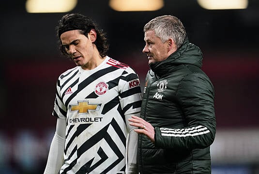 Ole Gunnar Solskjaer Hoping Edinson Cavani Stays At Manchester United