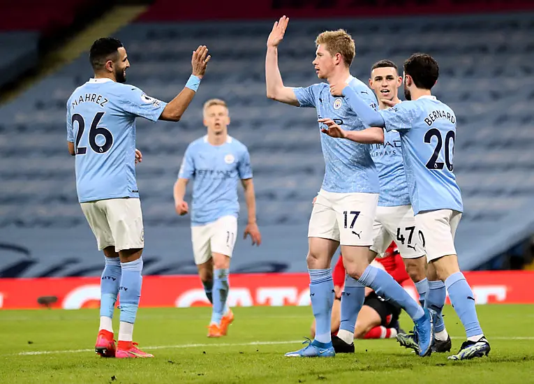 Mahrez And De Bruyne Star As Manchester City Beat Saints In Thriller