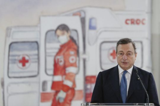 Italy’s Draghi Pledges Vaccine Boost As Covid Cases Surge