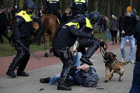 Thousands Protest Against Government On Eve Of Dutch Election