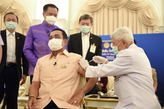 Thailand’s Pm Receives Astrazeneca Jab As Asia Mostly Backs Treatment