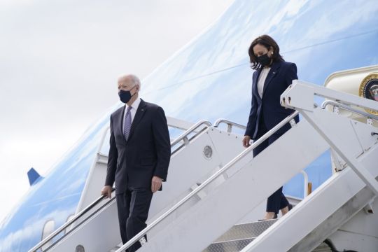 President Biden Stumbles On Plane Stairs Ahead Of Trip To Atlanta