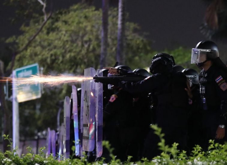 Thai Police Use Tear Gas And Rubber Bullets To Break Up Pro-Democracy Protest
