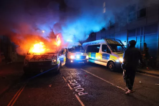 Police Attacked As Protest Turns Violent In Bristol