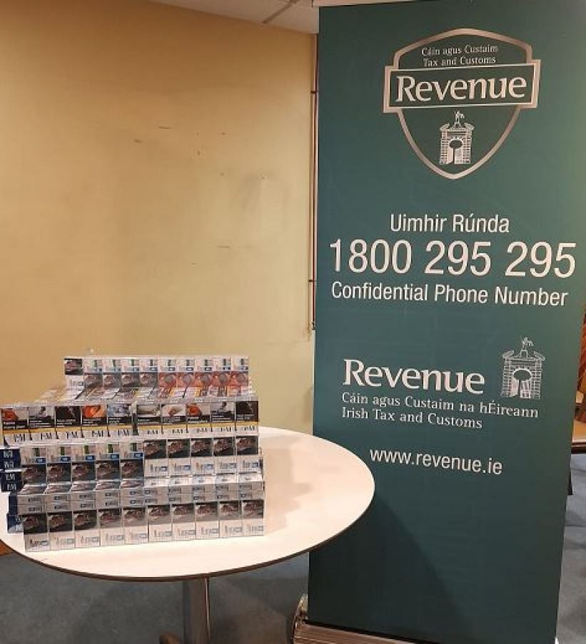 Revenue Officers Seized Illegal Drugs And Cigarettes Worth Around €136,000 In Three Separate Operations On Monday. Photo: Revenue.