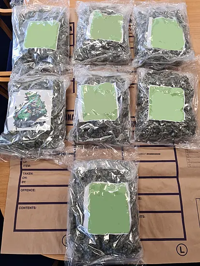 Man (30S) Arrested After €140K Of Cannabis Found In Van