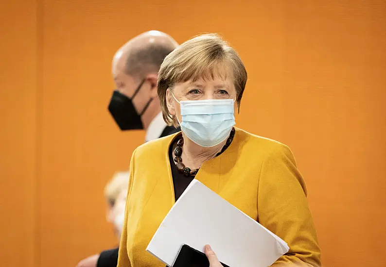 Germany's Angela Merkel Receives Shot Of Astrazeneca Covid Vaccine