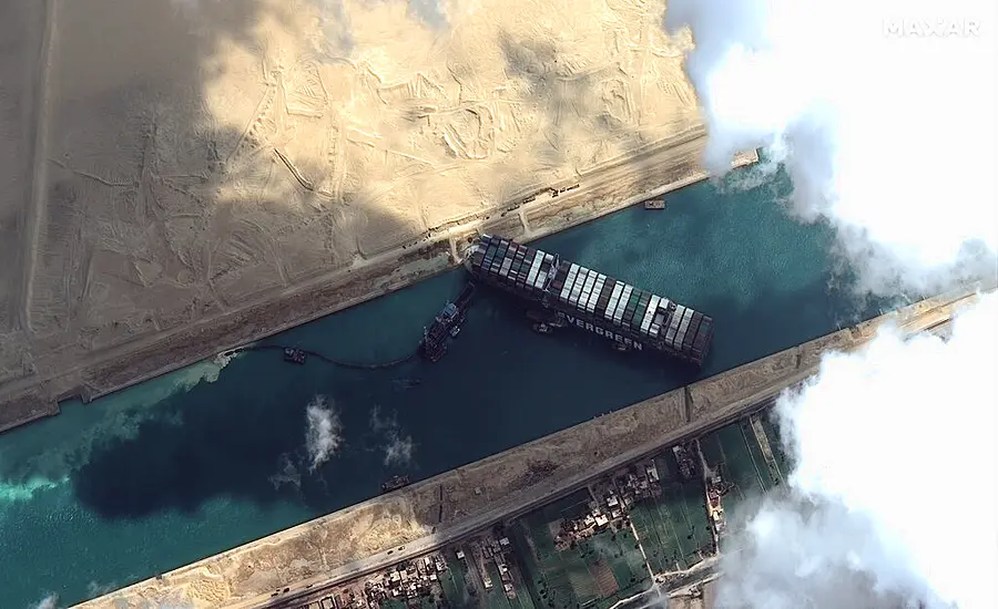 Maritime Traffic Jam Grows With More Than 200 Ships Outside Suez Canal